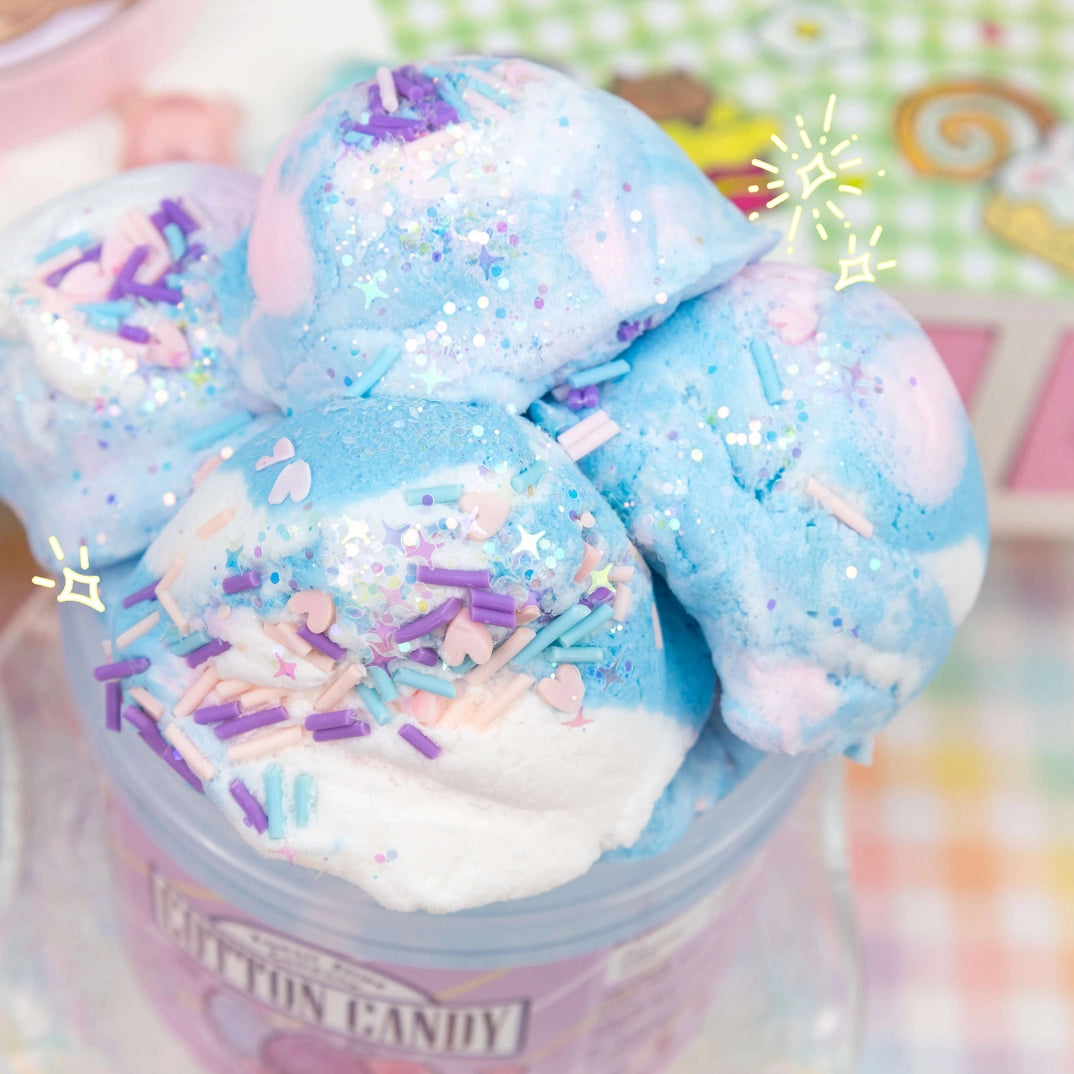 Cotton Candy Scented Ice Cream Pint Slime | Kawaii Slime Company