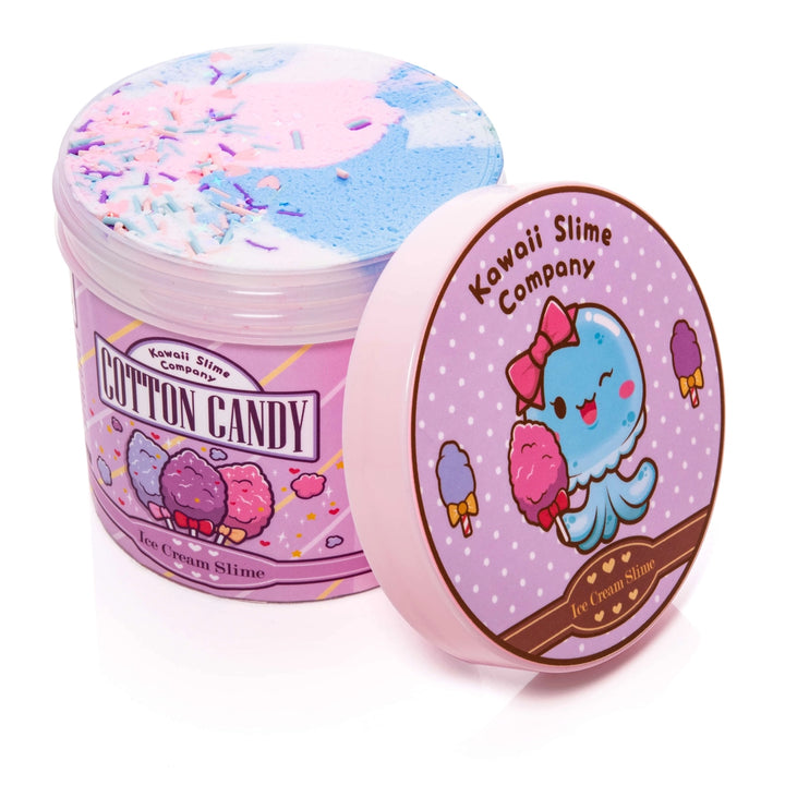 Cotton Candy Scented Ice Cream Pint Slime | Kawaii Slime Company