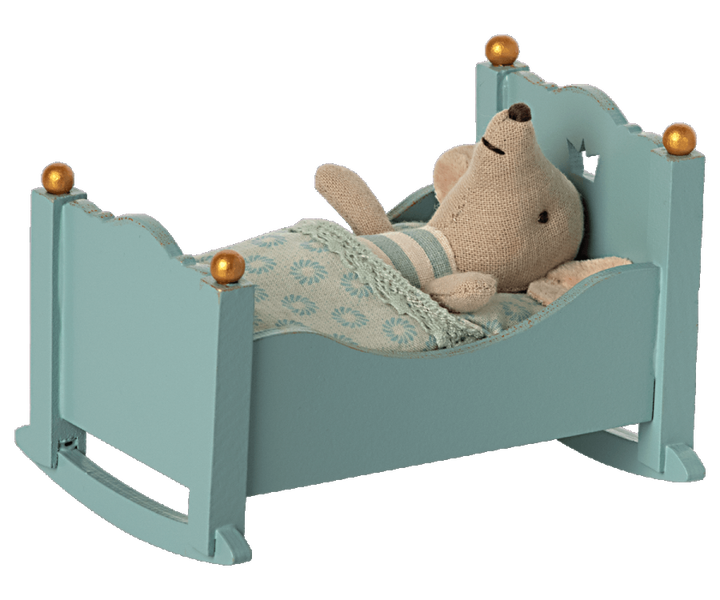 Cradle - Baby Mouse - Blue | Maileg