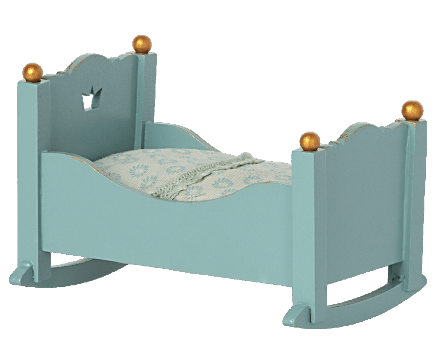 Cradle - Baby Mouse - Blue | Maileg