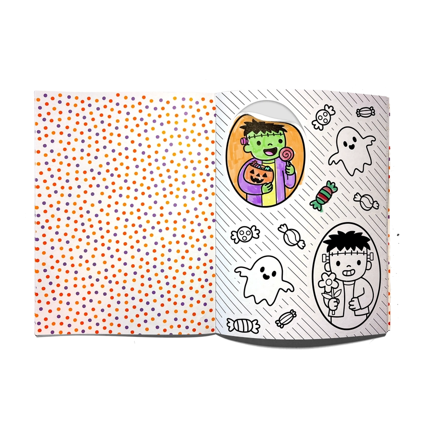 Stickiville Color-in' Sticker Book - Cute N Spooky Doodles | OOLY