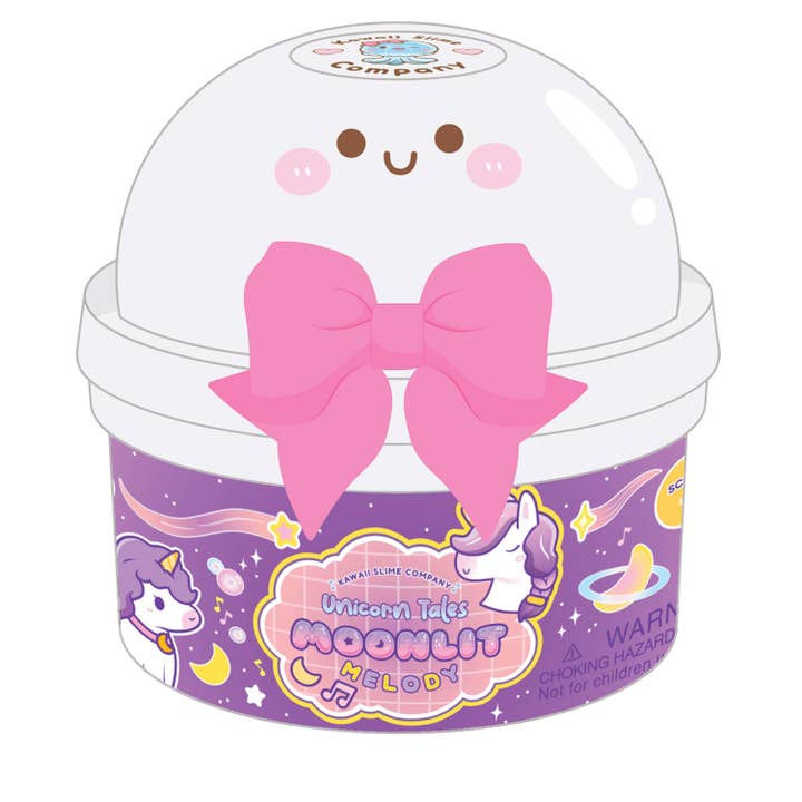 Unicorn Tales Moonlit Melody Butter Signature Dome Slime | Kawaii Slime Company