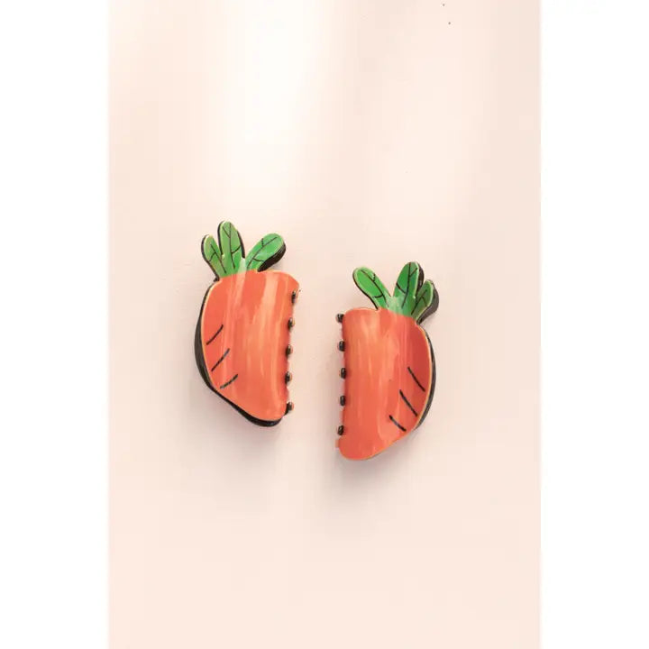 Easter Carrot Hair Clips