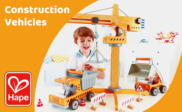 Playscapes Crane Lift Playset | Hape - LOCAL PICK UP ONLY