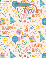 Design Design Party Happy Day Doodles Medium Tote Bag