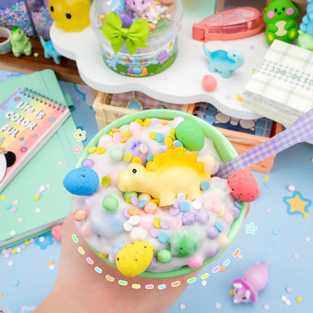 Dino Cereal Crunchy Slime | Kawaii Slime Company