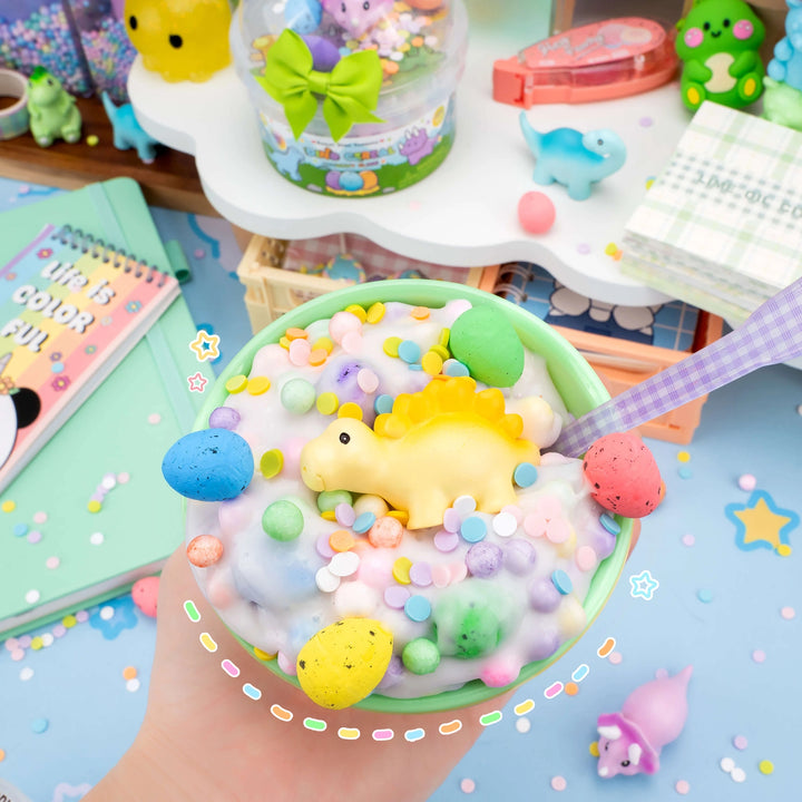 Dino Cereal Crunchy Slime | Kawaii Slime Company