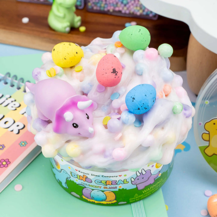 Dino Cereal Crunchy Slime | Kawaii Slime Company