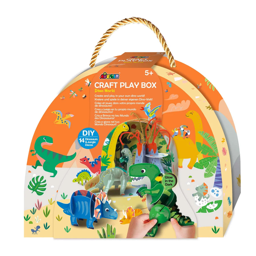 cover art of dino world craft play box