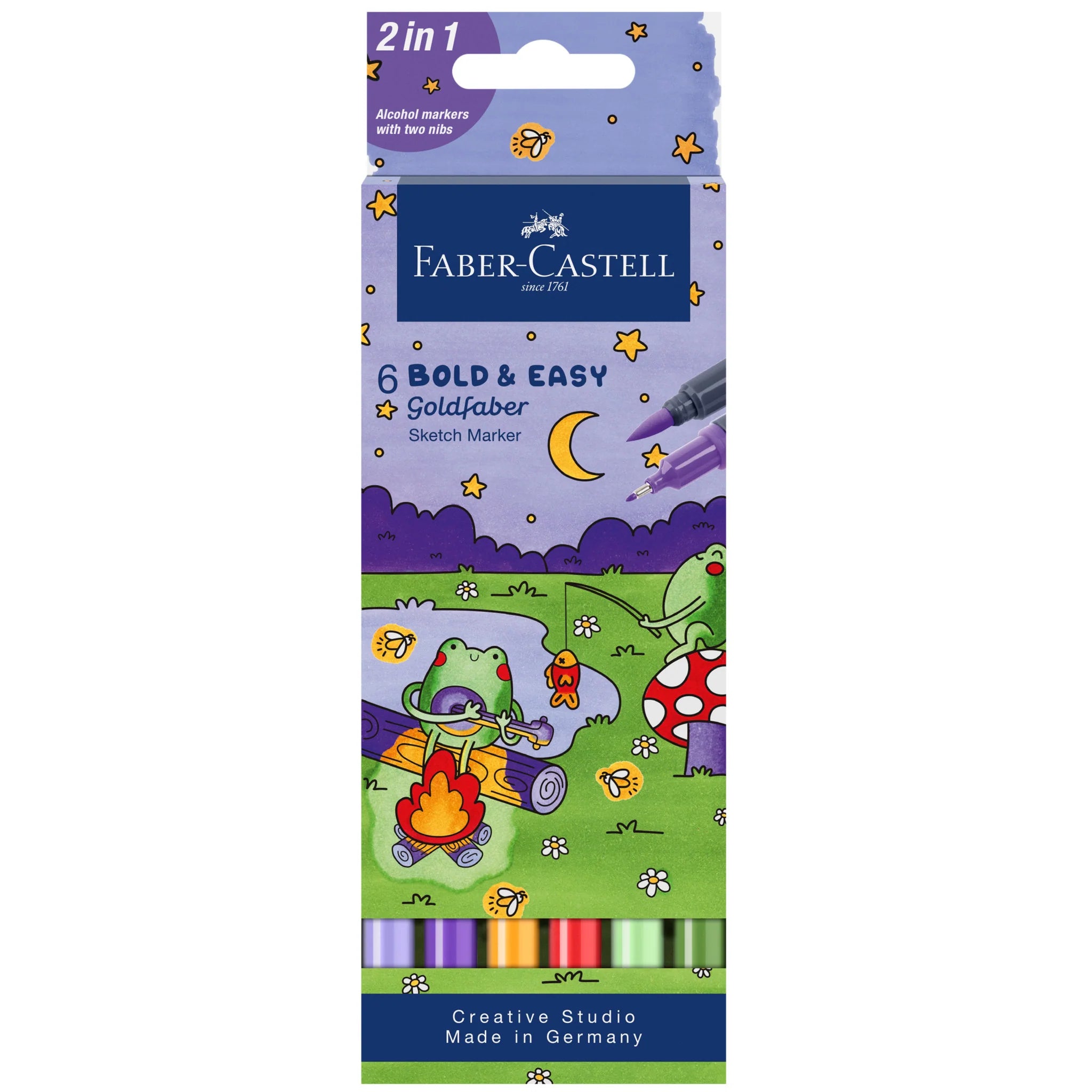Bold & Easy Coloring Goldfaber Sketch Markers - 6ct Nightime | Faber Castell