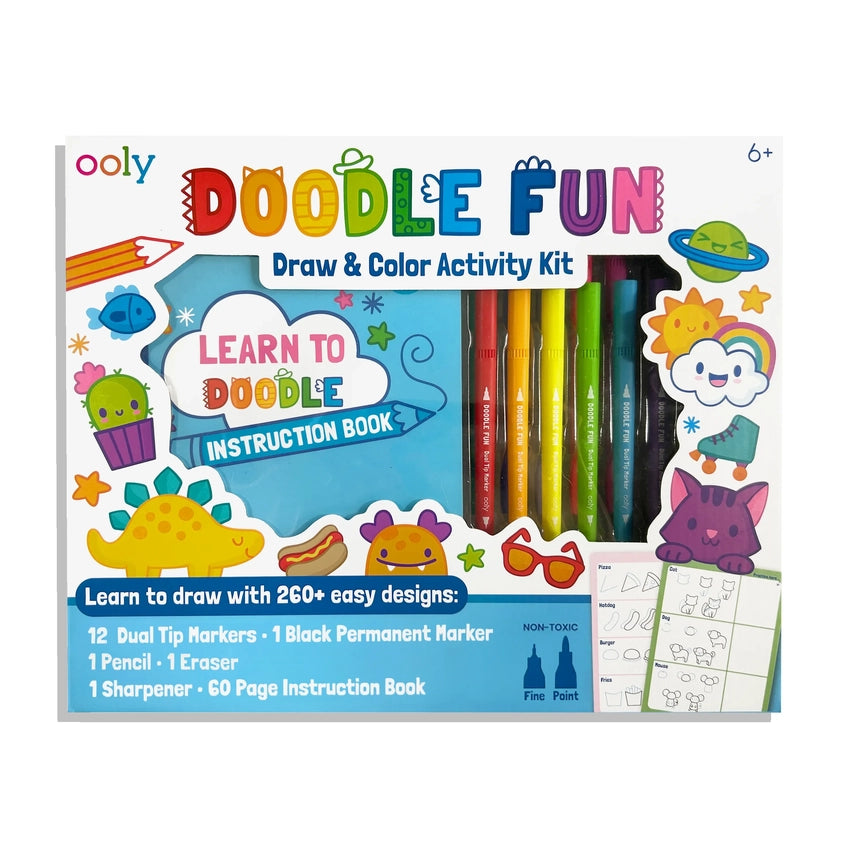 Doodle Fun: Draw & Color Activity Kit - Set of 17 | OOLY - LOCAL PICK UP ONLY