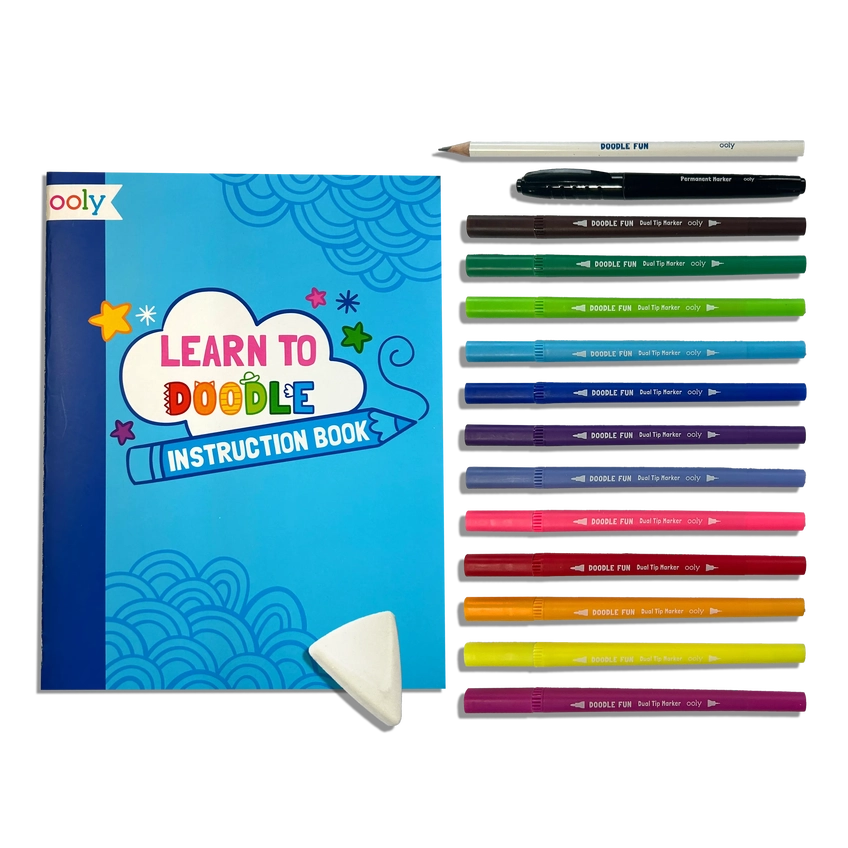 Doodle Fun: Draw & Color Activity Kit - Set of 17 | OOLY - LOCAL PICK UP ONLY