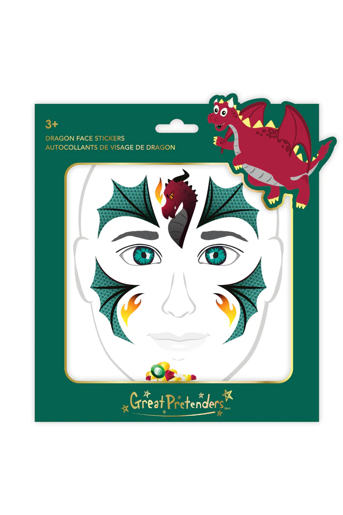 Dragon Face Stickers  | Great Pretenders