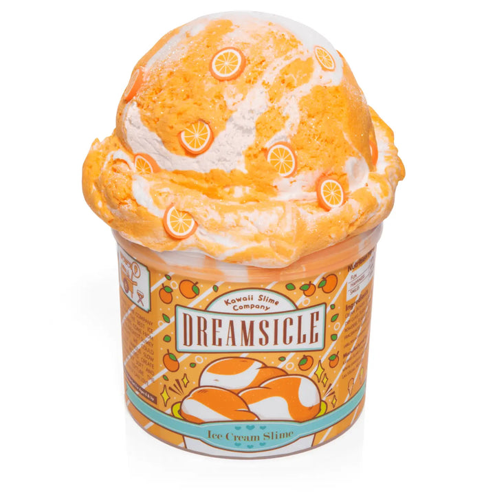 Dreamsicle Scented Ice Cream Pint Slime | Kawaii Slime Company