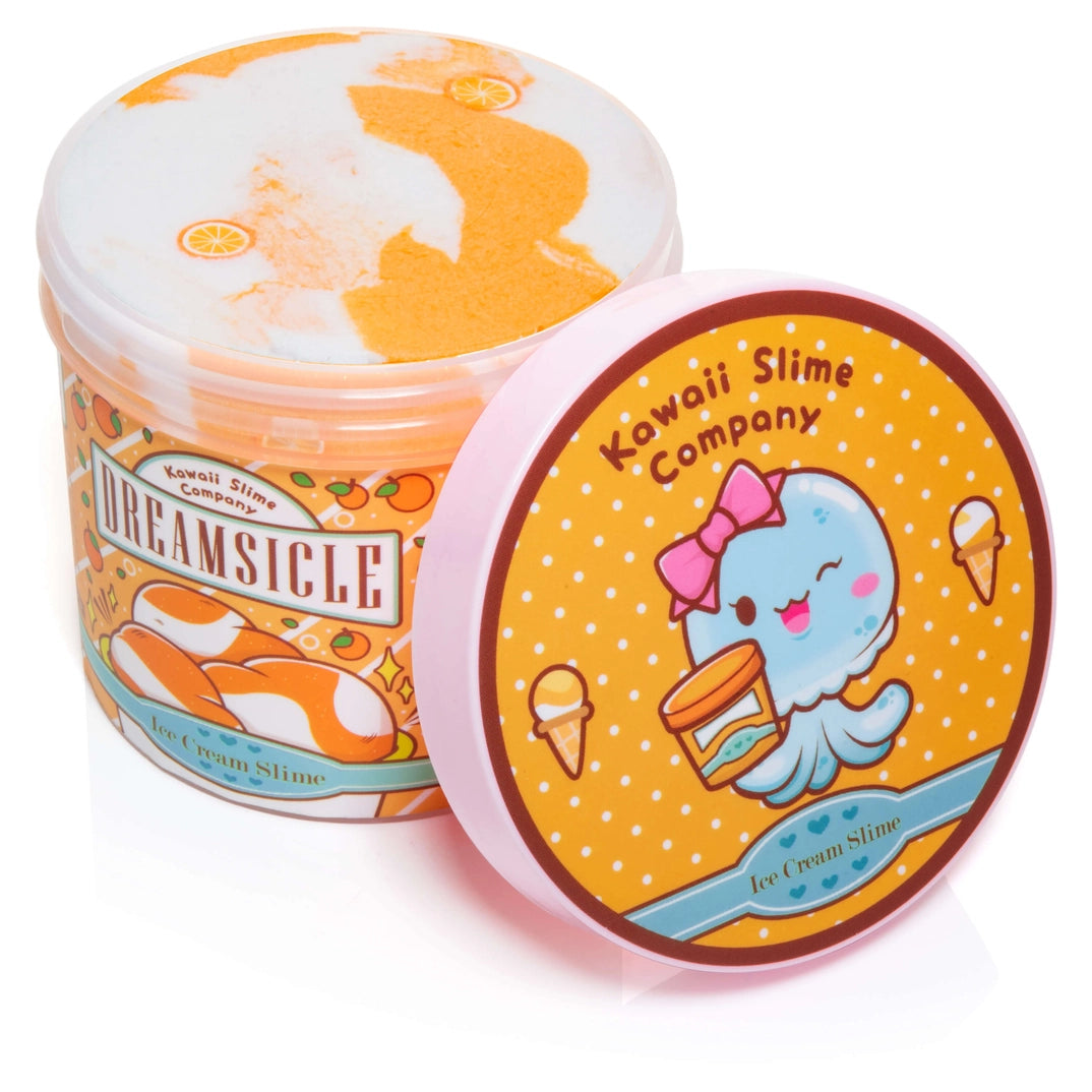 Dreamsicle Scented Ice Cream Pint Slime | Kawaii Slime Company