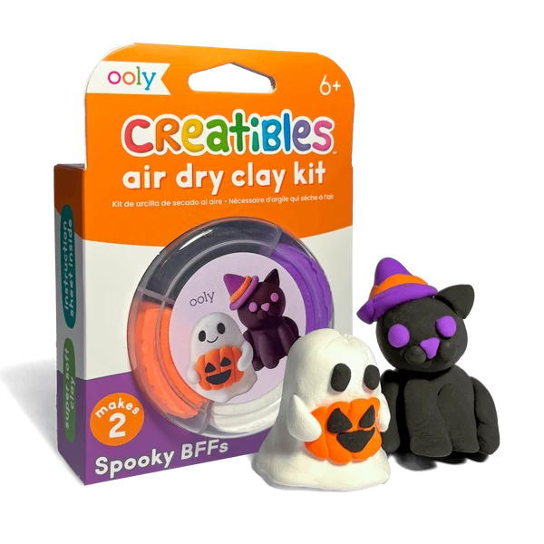 Creatibles Mini Air Dry Clay - Spooky BFFs - 2 Designs | OOLY
