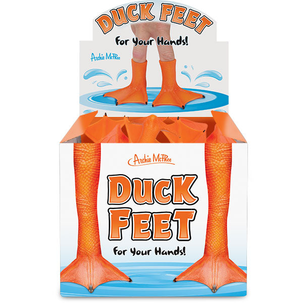 Duck Feet Finger Puppets display box