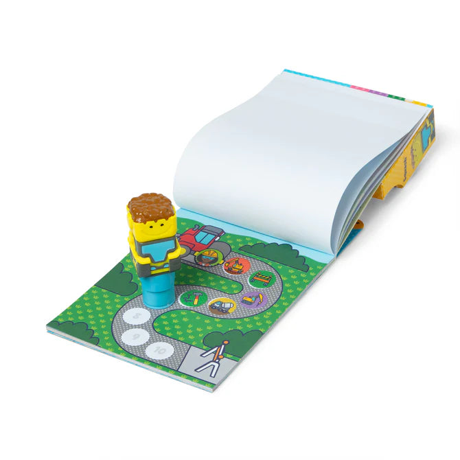 Sticker WOW!® Activity Pad & Sticker Stamper - Bulldozer | Melissa & Doug