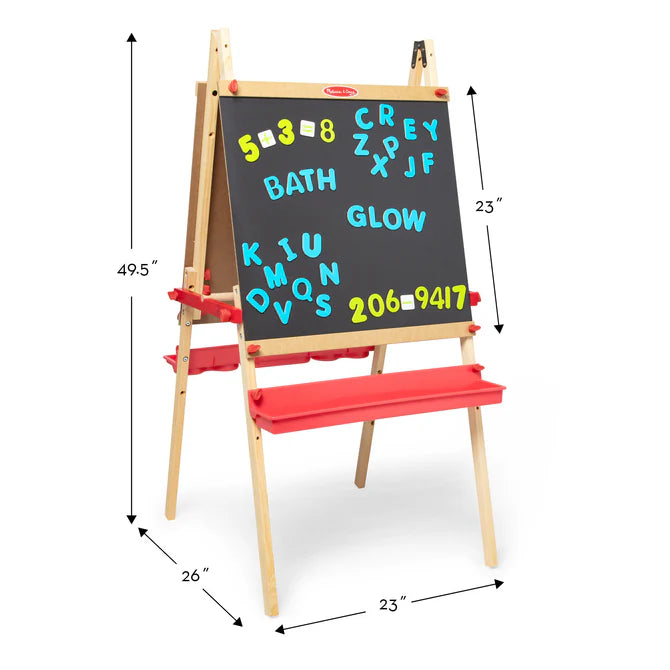 Deluxe Magnetic Standing Art Easel | Melissa & Doug - LOCAL PICK UP ONLY