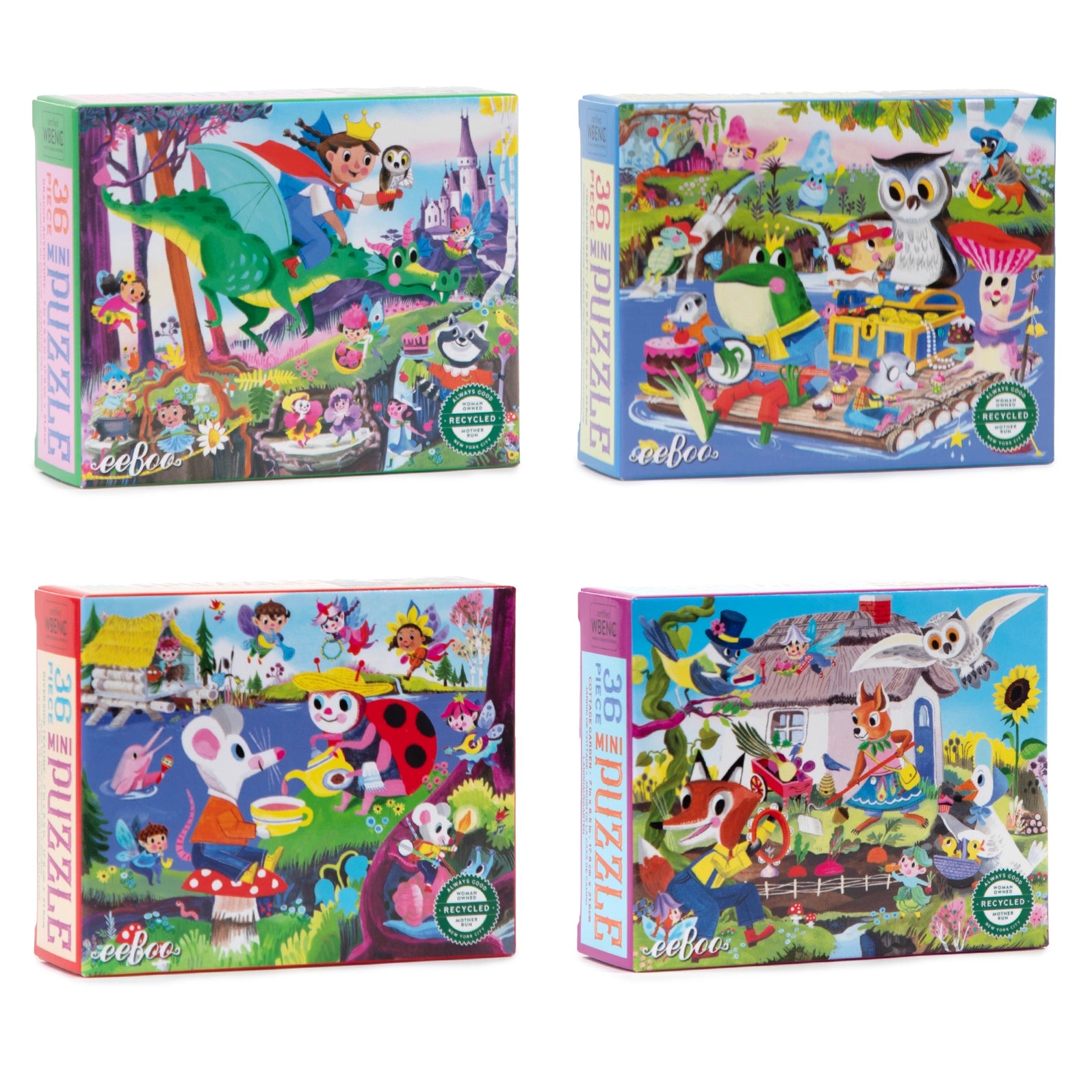 Fairies & Tales Mini Puzzle Assortment | eeBoo