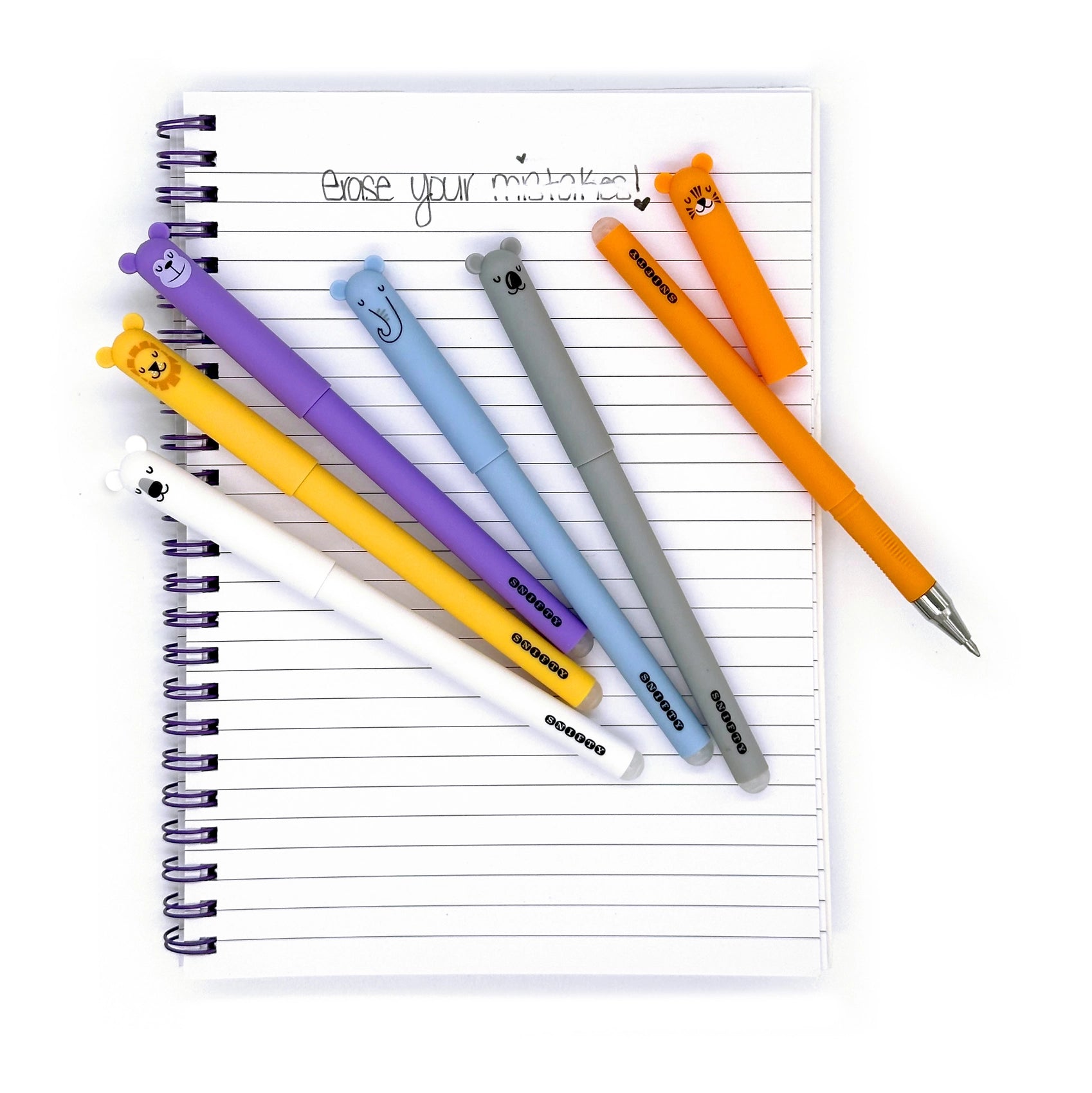Wild Life Erasable Gel Pens | SNIFTY
