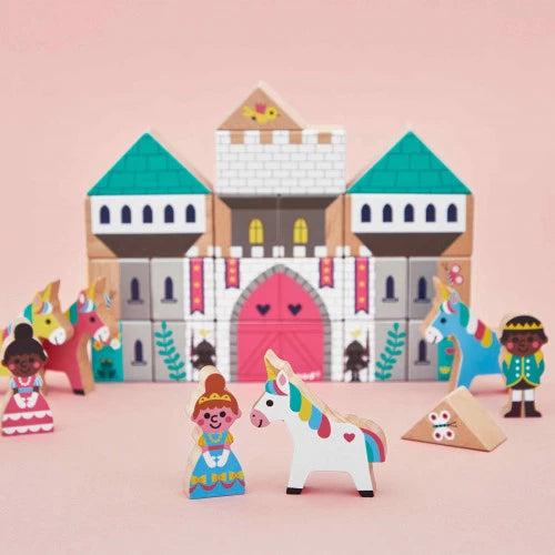Enchanted Kingdom Wooden Blocks Set - 37 pc - Cross Roads | Janod
