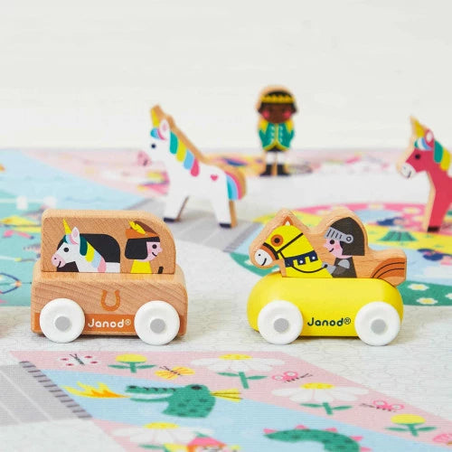 Enchanted Kingdom Wooden Unicorn Van - Cross Roads | Janod