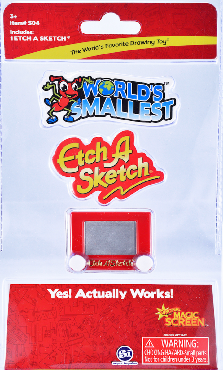 World's Smallest Etch a Sketch