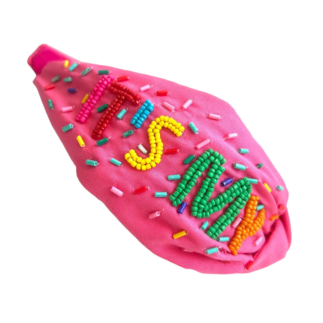 Beaded Birthday Headband | Mavi Bandz