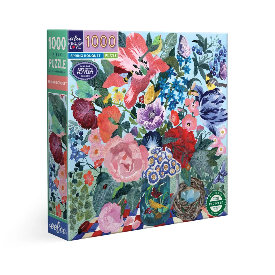 Spring Bouquet 1000 Piece Puzzle | eeBoo