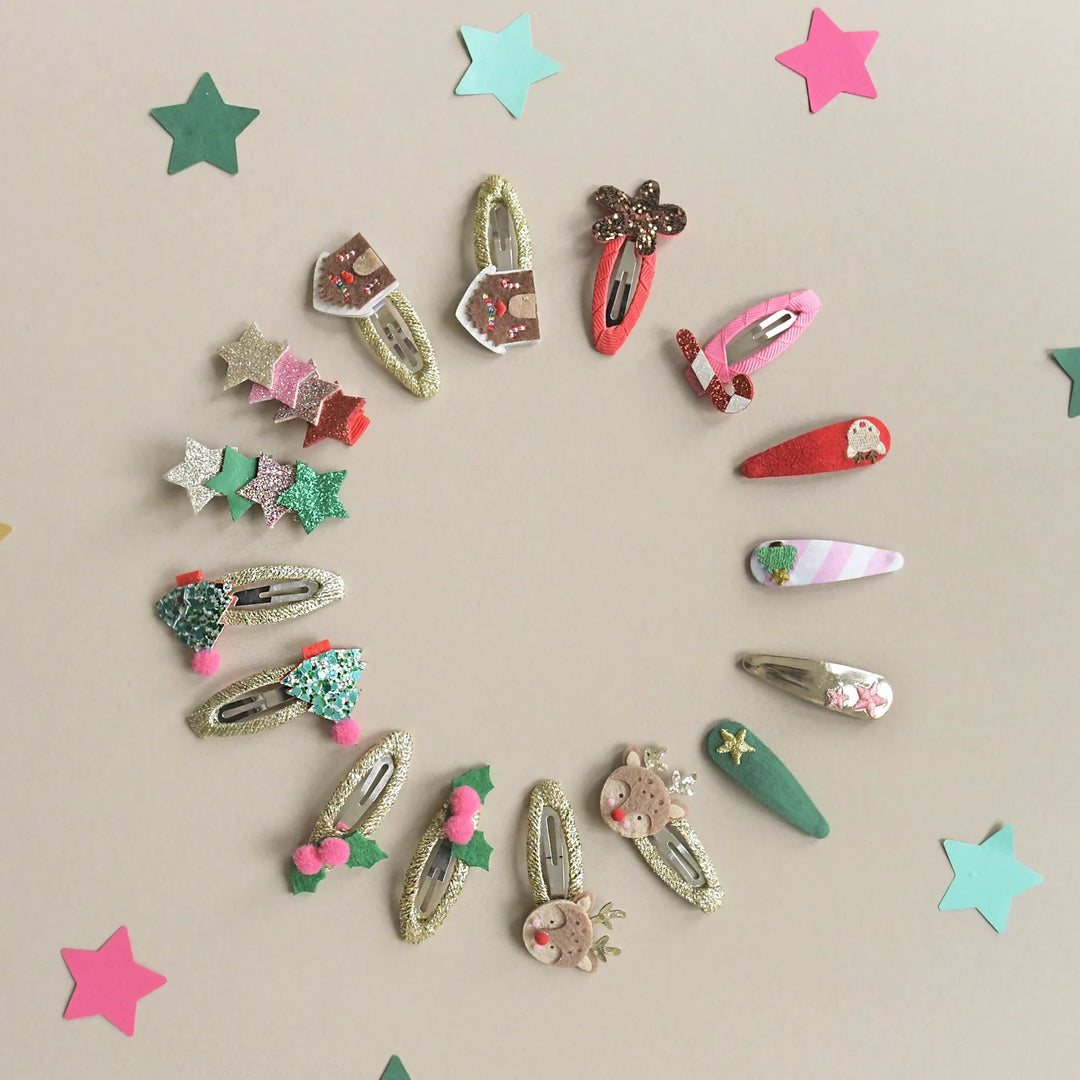 Christmas Tree Glitter Clips