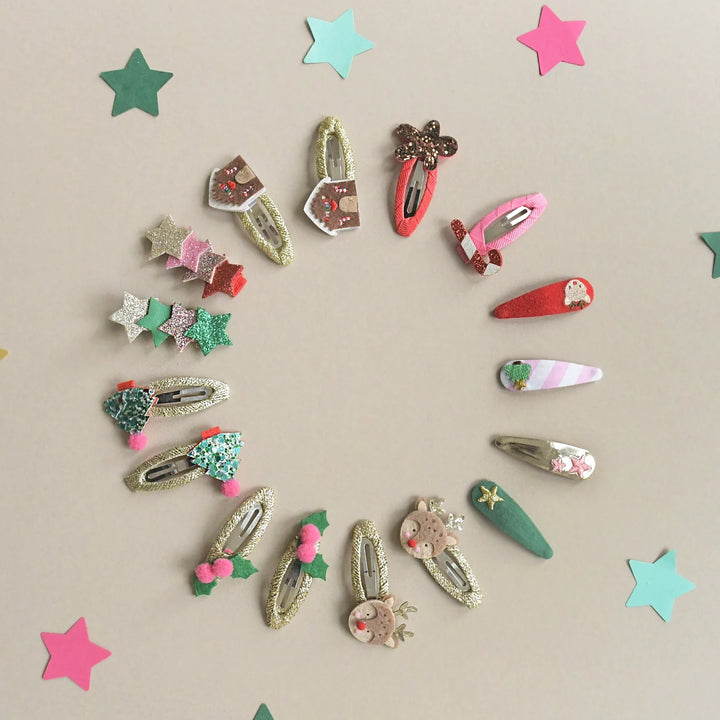 Christmas Tree Glitter Clips