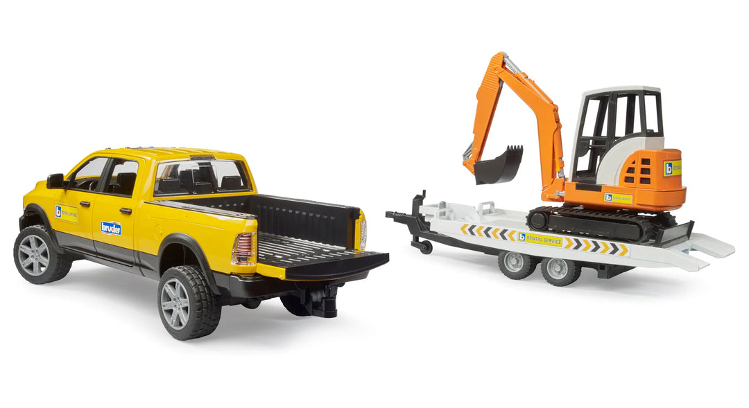 Ram Rental Service with Mini Excavator | Bruder - LOCAL PICKUP ONLY