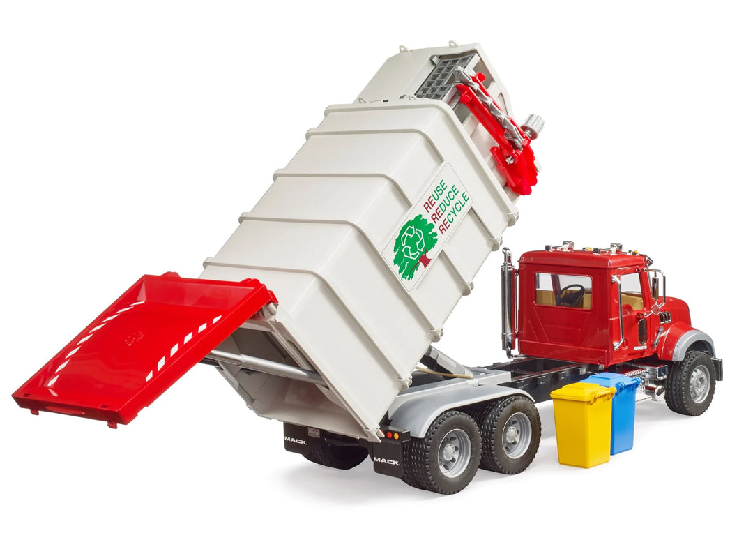 MACK Granite Side Loading Garbage Truck Bruder LOCAL PICKUP ONLY The Curious Bear Toy Book Shop