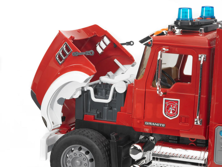 MACK Granite Fire Engine w/ Water Pump and Light & Sound | Bruder - LOCAL PICKUP ONLY