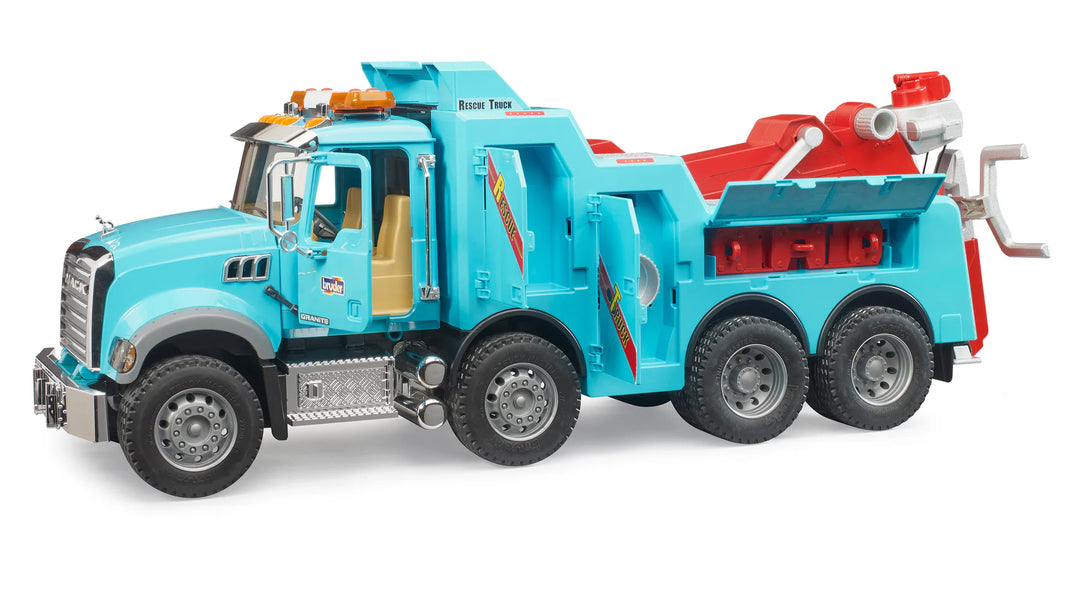 Mack Granite Recovery and Towing Truck with Light & Sound Module | Bruder - LOCAL PICKUP ONLY