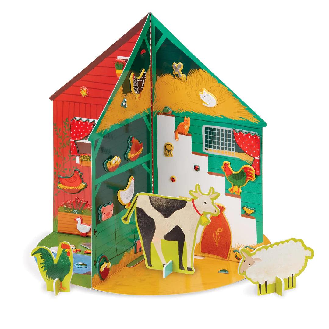 example of puffy sticker 3d playhouse being used