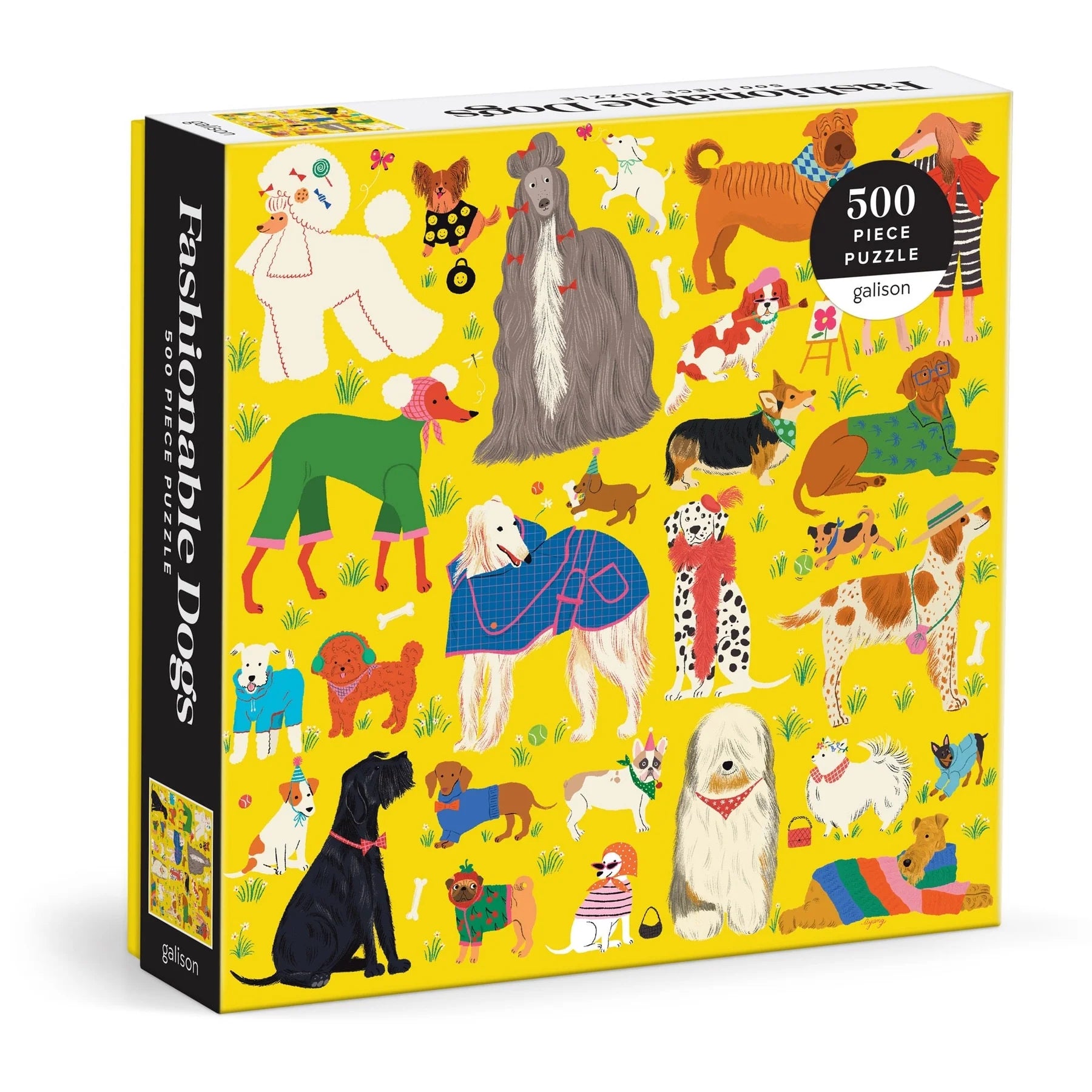 Fashionable Dogs 500 Piece Puzzle | Galison