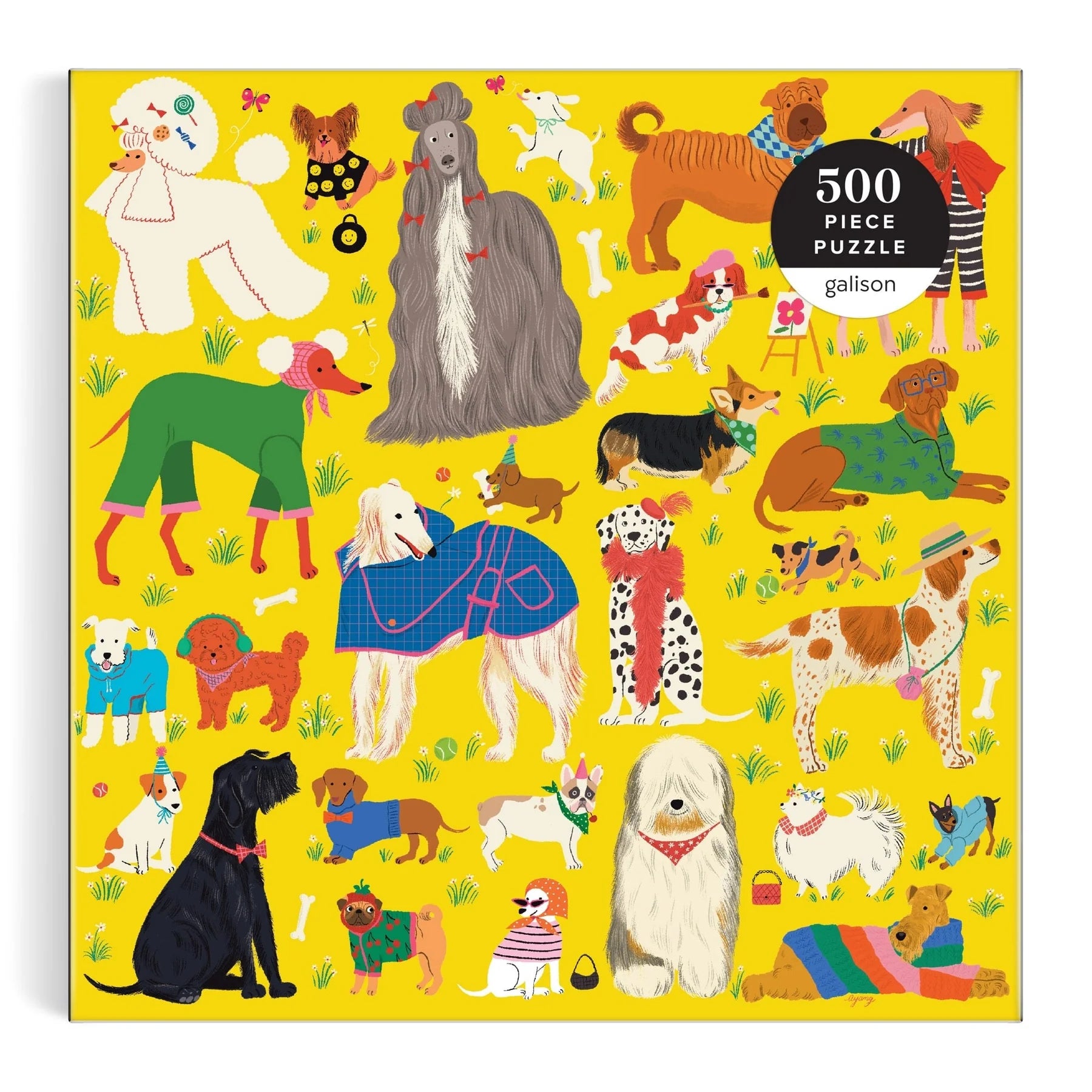 Fashionable Dogs 500 Piece Puzzle | Galison