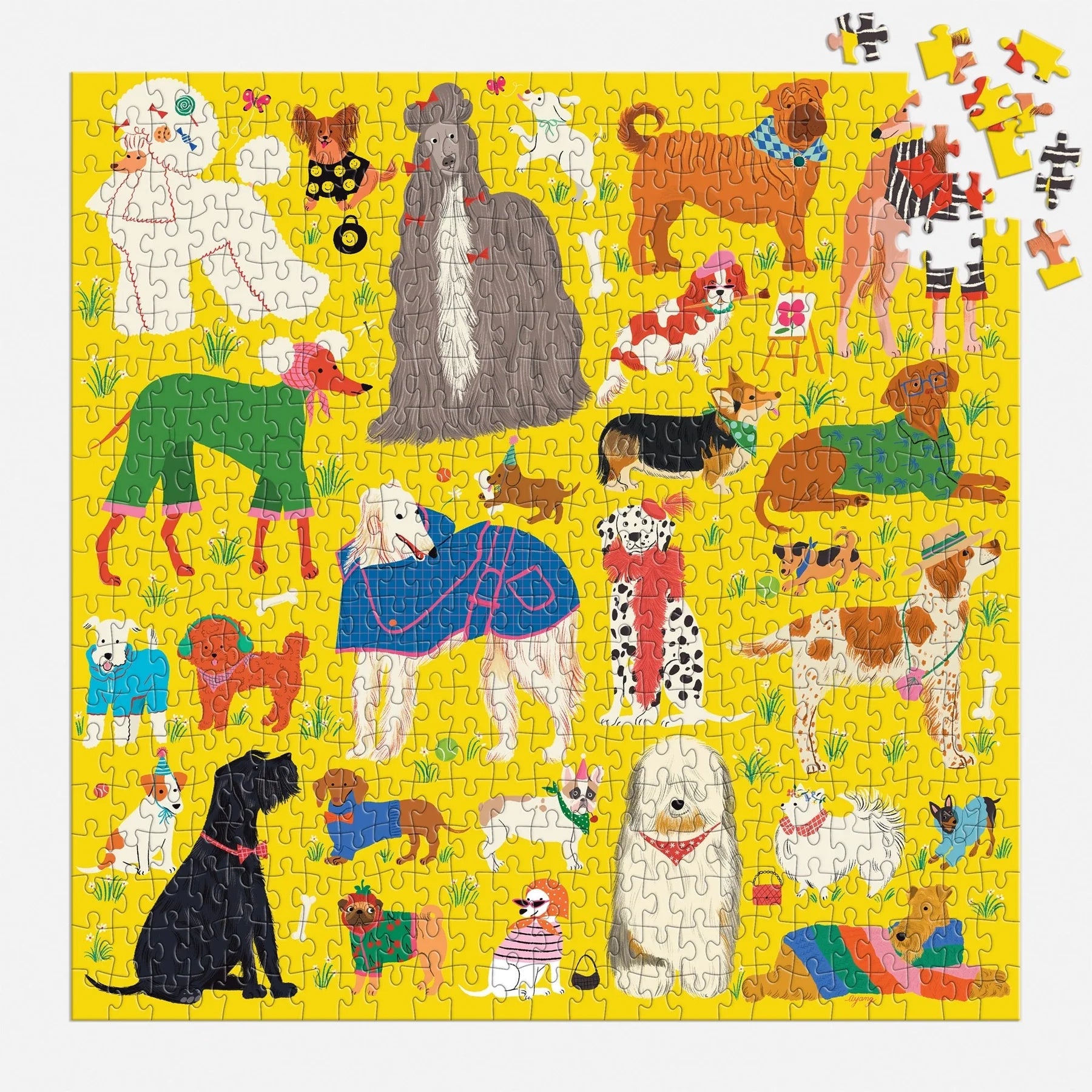 Fashionable Dogs 500 Piece Puzzle | Galison