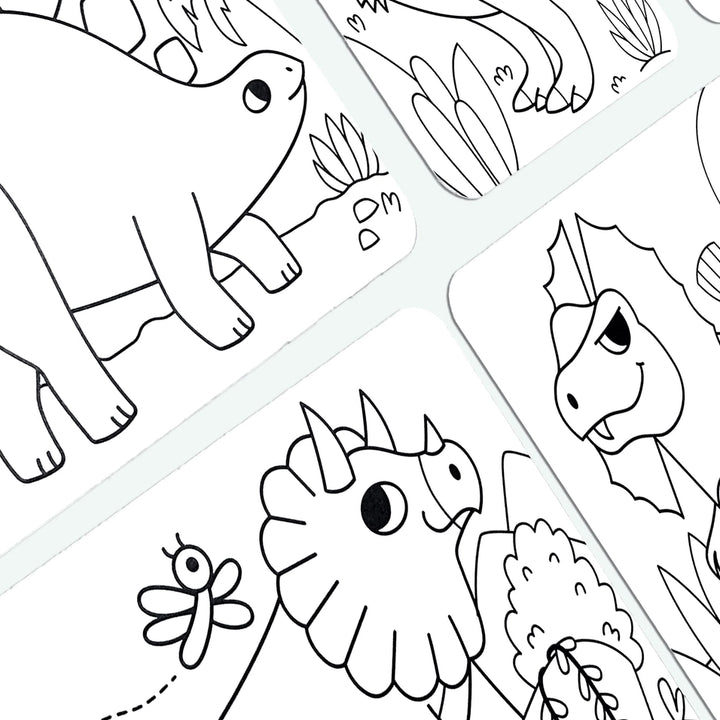 Undercover Art Hidden Pattern Coloring Activity-Dino Tales | OOLY