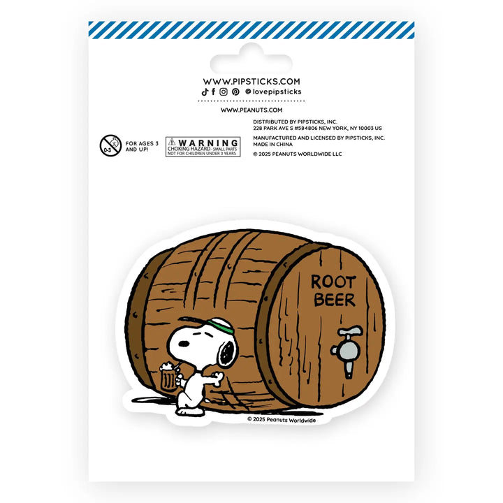 Peanuts Fizzy Root Beer Scratch 'n Sniff (2ct) Stickers | Pipsticks