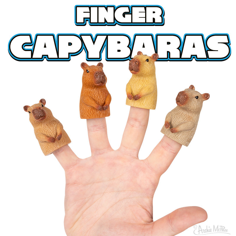 Finger Capybaras finger puppets