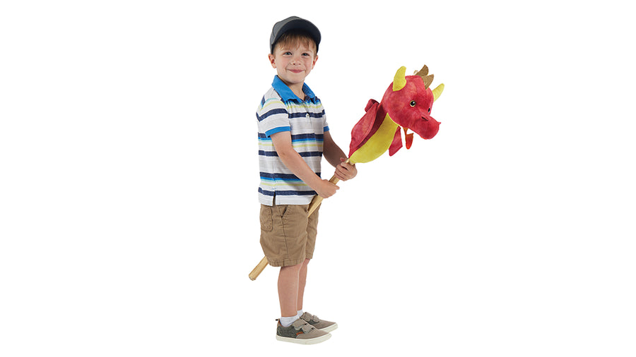 little boy with flaming dragon