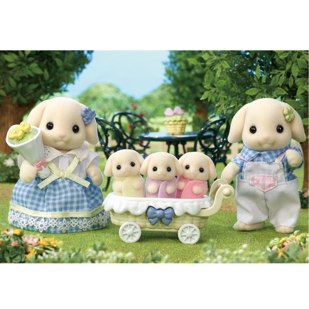 flora rabbit family in play scene