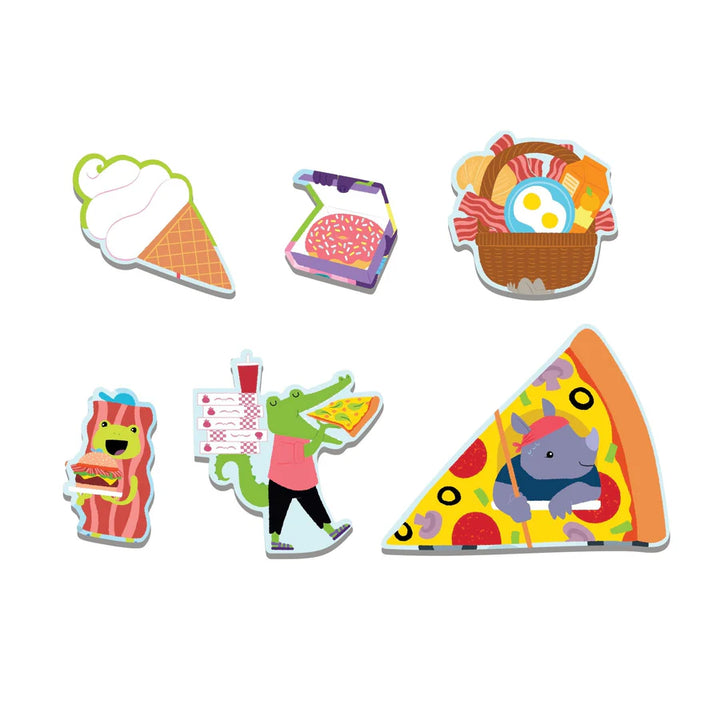 Scratch and Sniff Puzzle - Food Festival - 60 pieces | Mudpuppy