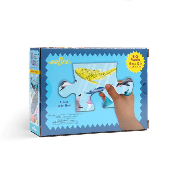 Sharks & Friends 20 Piece Puzzle | eeboo