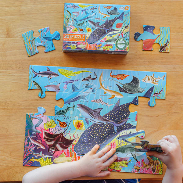 Sharks & Friends 20 Piece Puzzle | eeboo