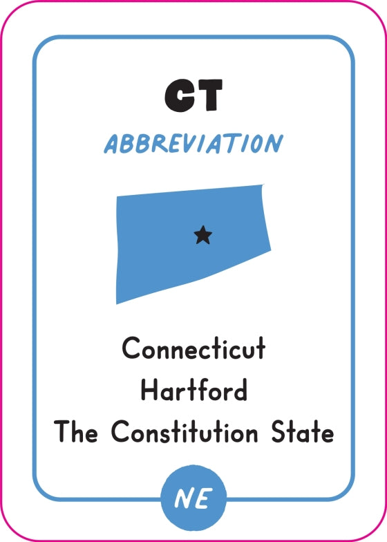 Fun with 50 States Card Game