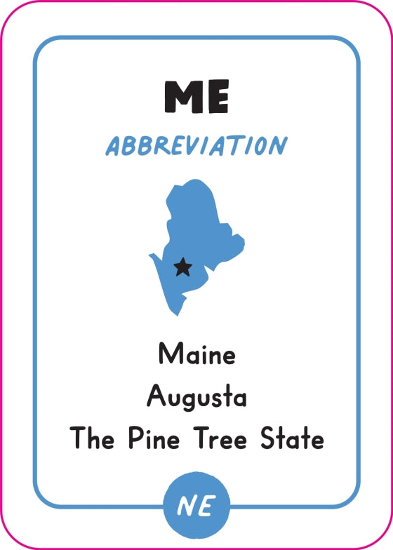 Fun with 50 States Card Game